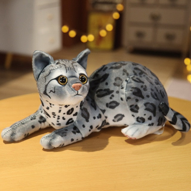 Realistic Cat Plush Toy Decorations