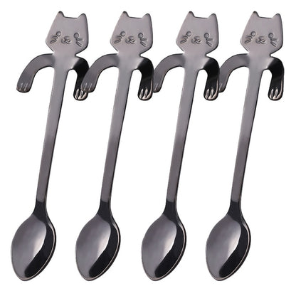 Cute Cat Coffee Spoons