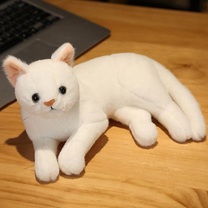 Realistic Cat Plush Toy Decorations