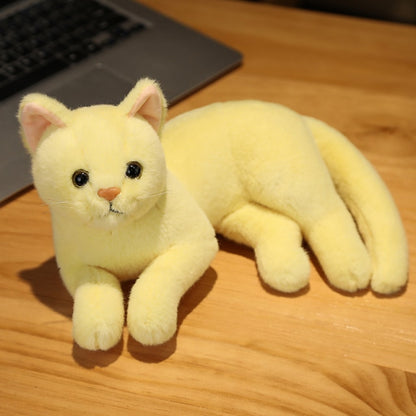 Realistic Cat Plush Toy Decorations