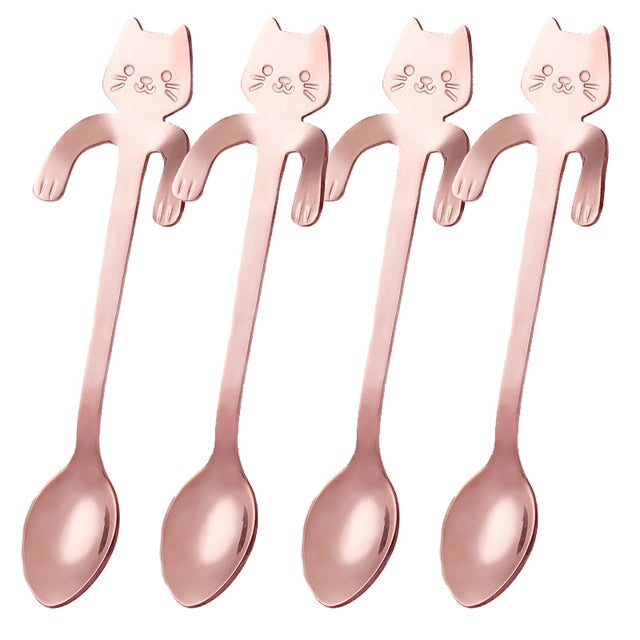 Cute Cat Coffee Spoons