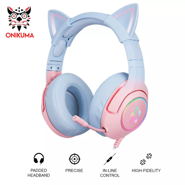 Cat Ear Headphones with Mic