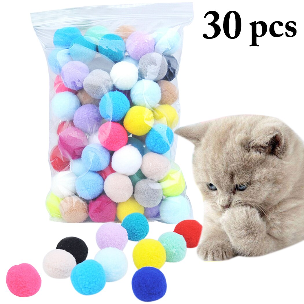 Pom Pom Cat Chew Ball Toys