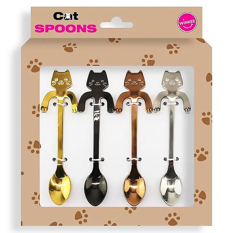 Cute Cat Coffee Spoons