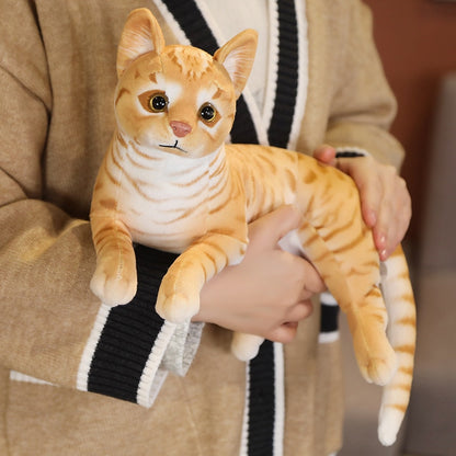 Realistic Cat Plush Toy Decorations