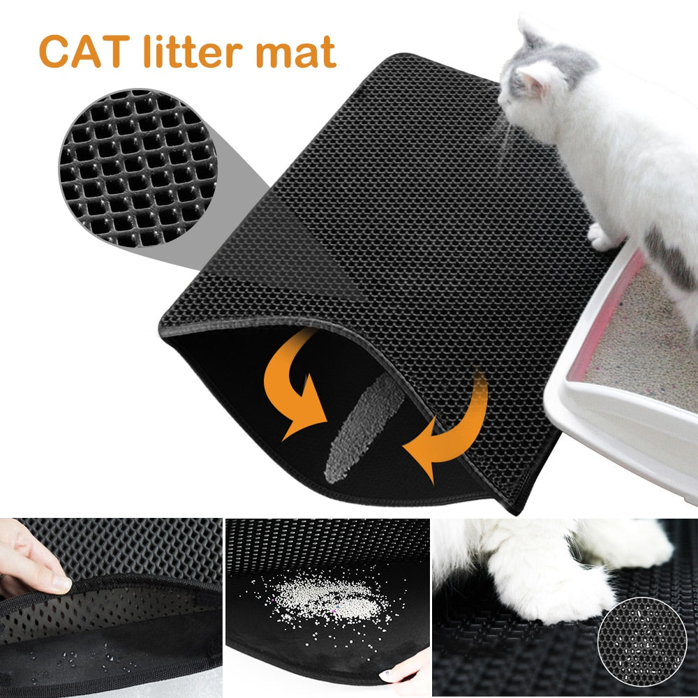 Waterproof and Non-Slip Cat Litter Mat