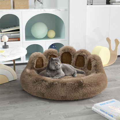 Long Plush Cat Bed