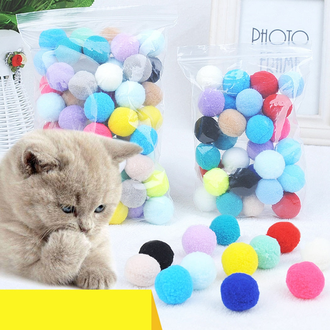 Pom Pom Cat Chew Ball Toys